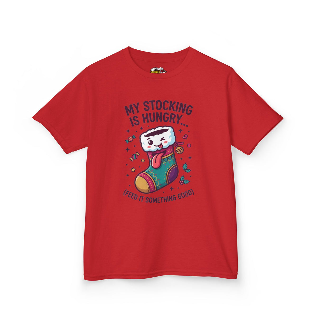 "My Stocking Is Hungry" Kids Tee