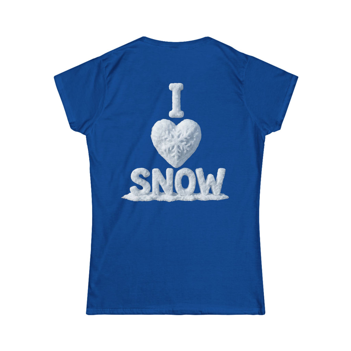 Color: Royal | I Love Snow Women's Tee
