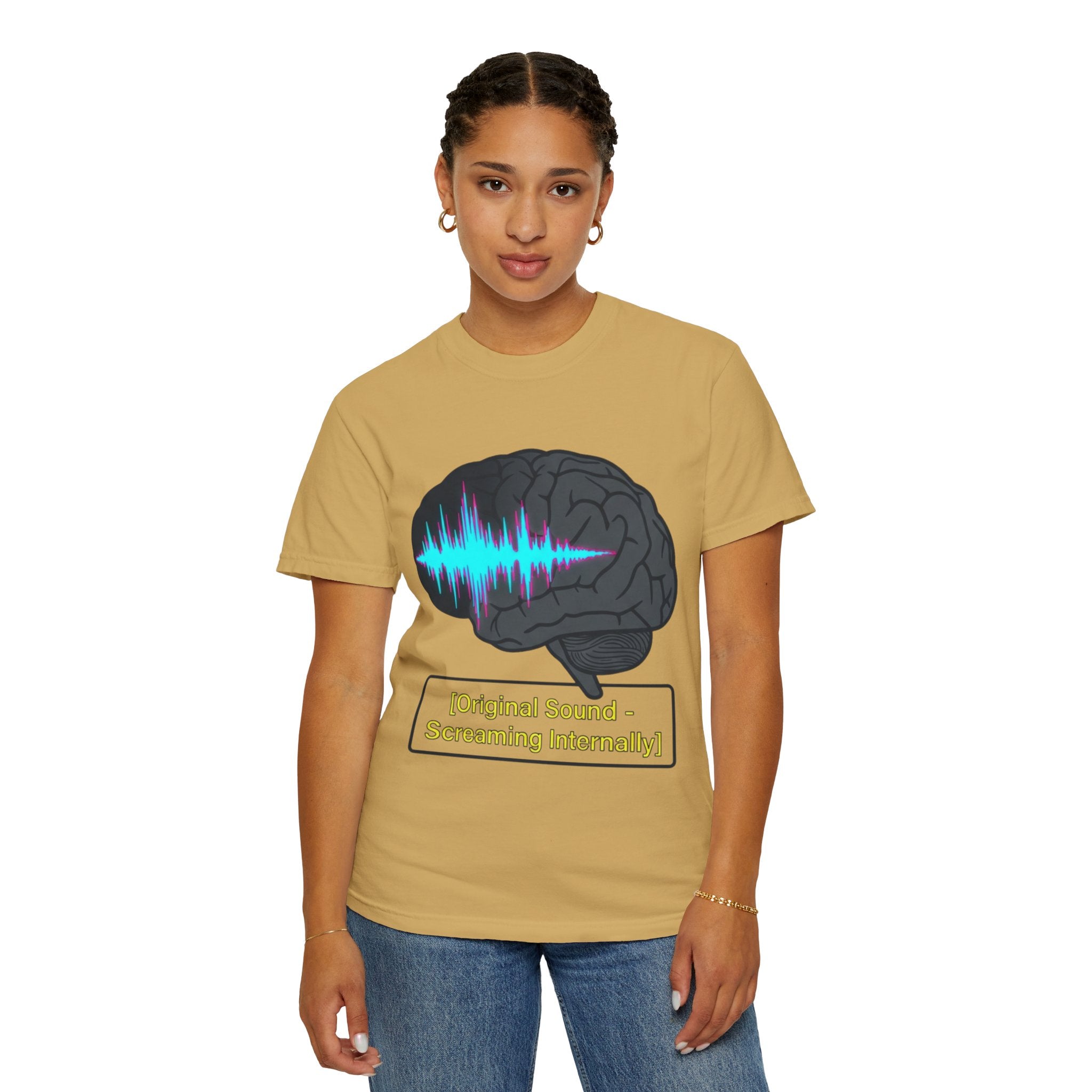 "Screaming Internally" Unisex Garment-Dyed Tee