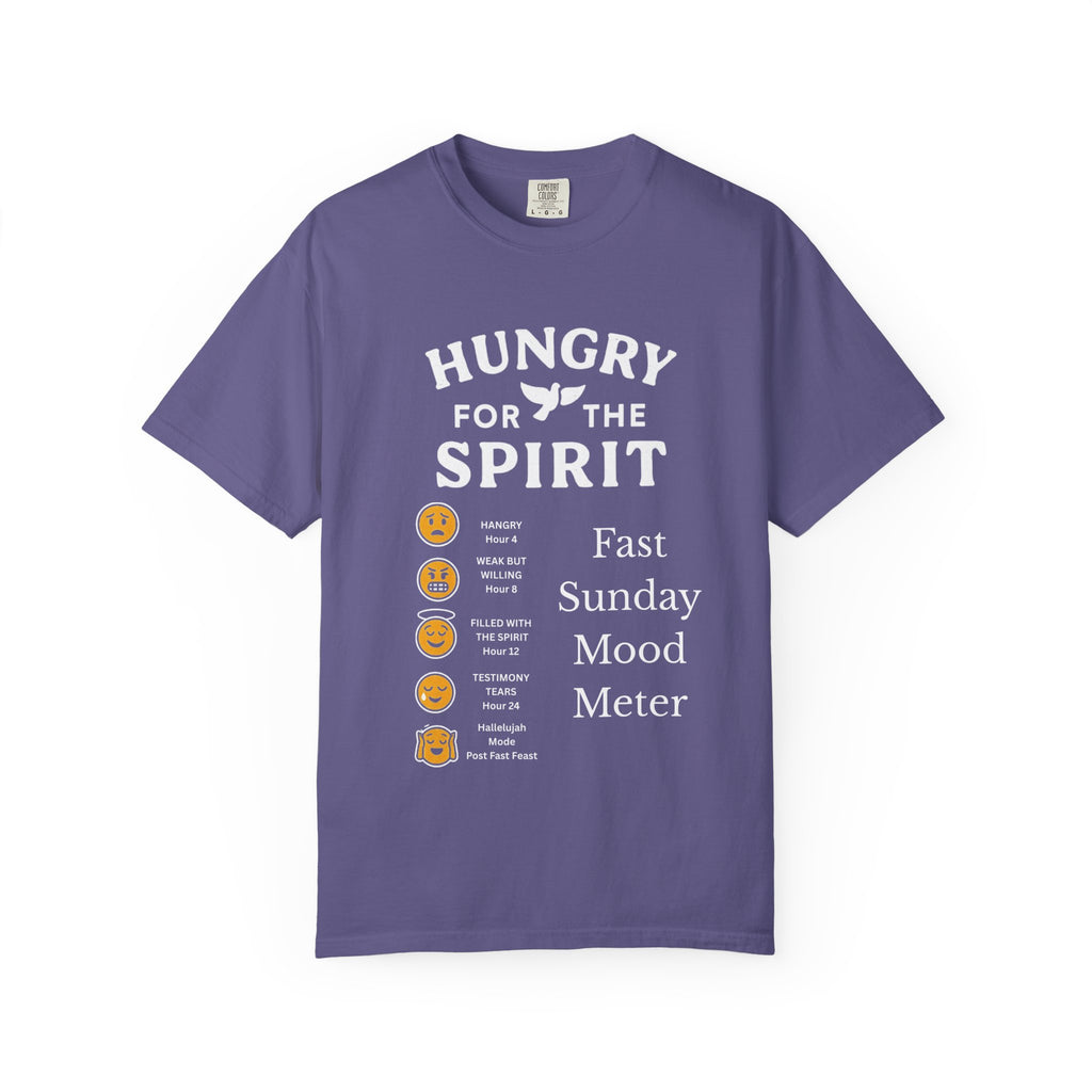 "Fast Sunday Mood Meter" Unisex Garment-Dyed T-shirt
