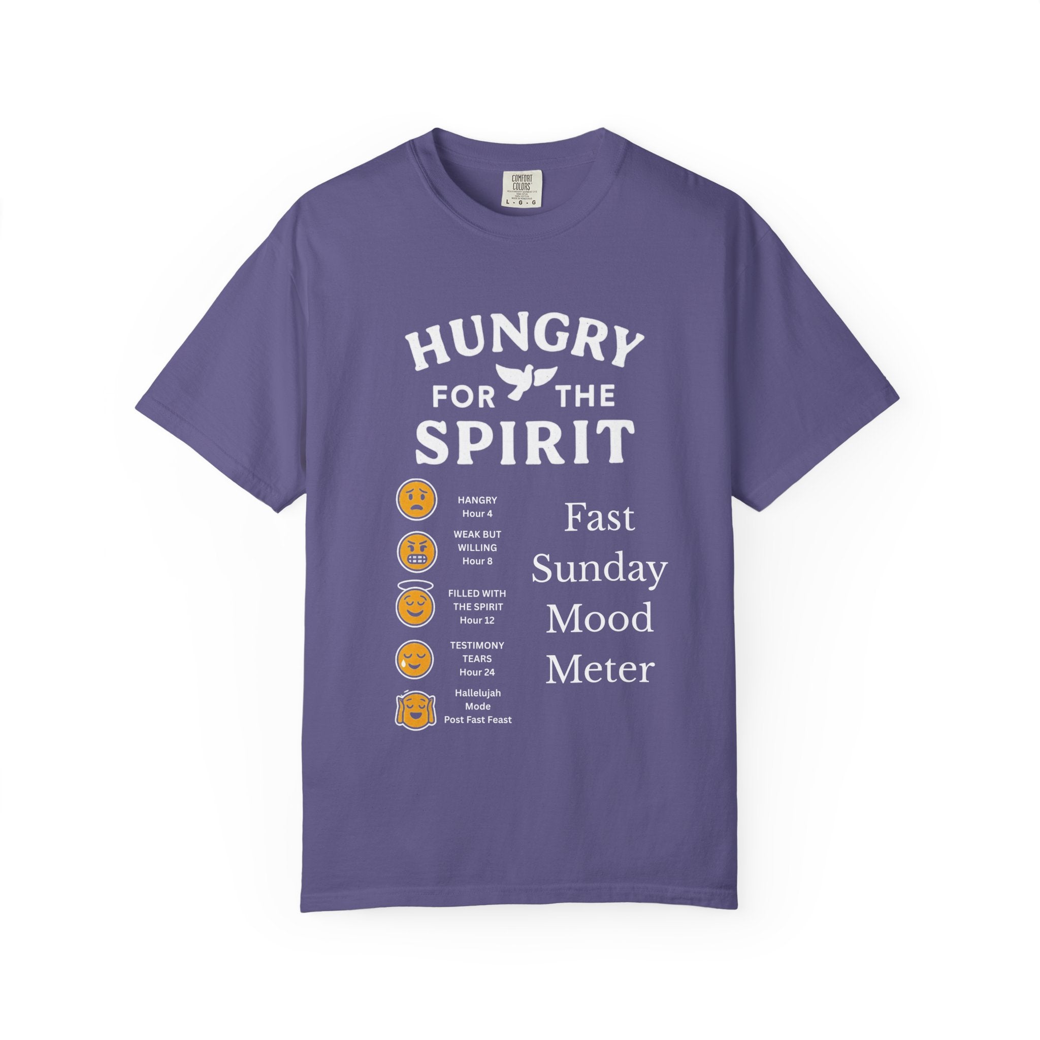 "Fast Sunday Mood Meter" Unisex Garment-Dyed T-shirt
