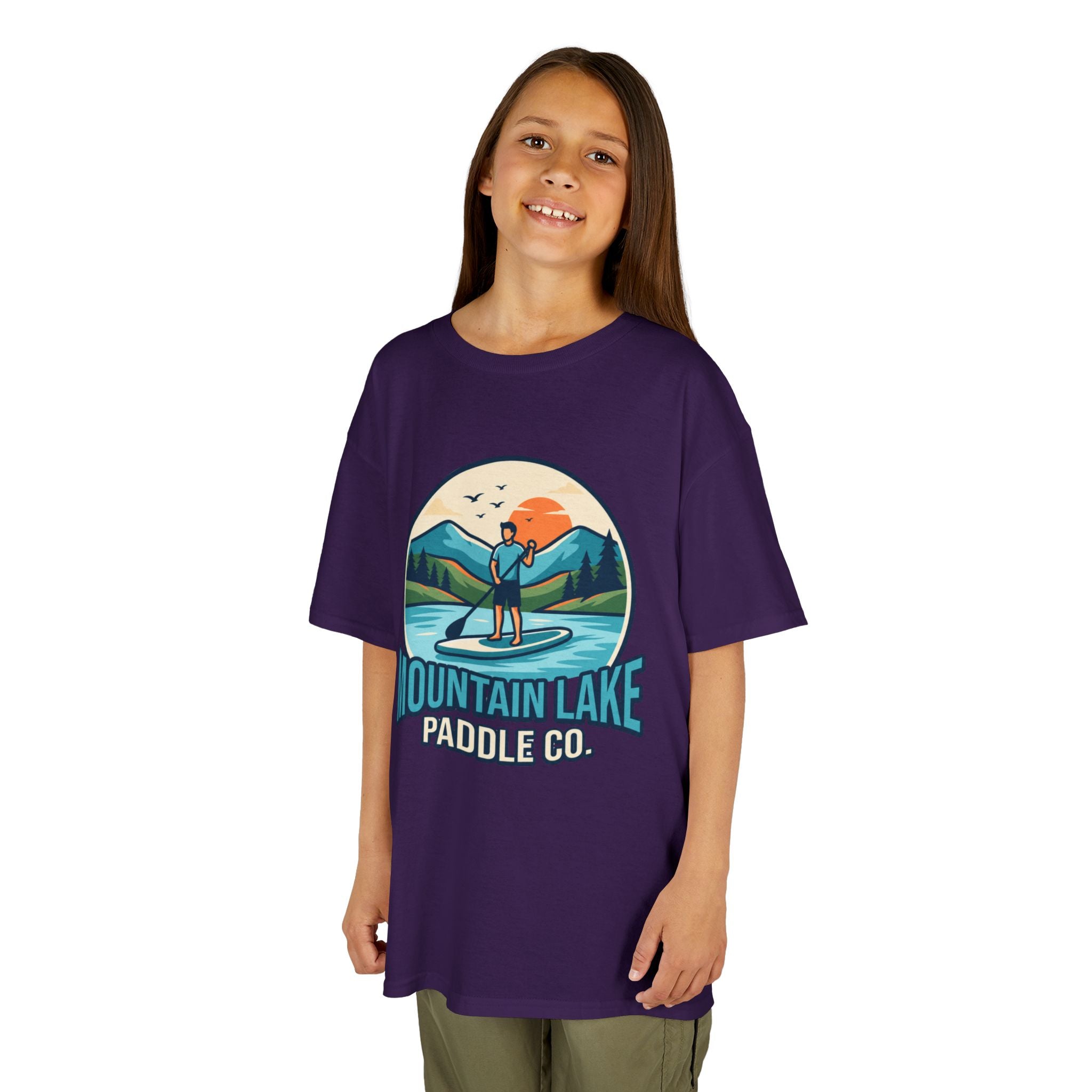 "Mountain Lake Paddle Board" Kids Tee