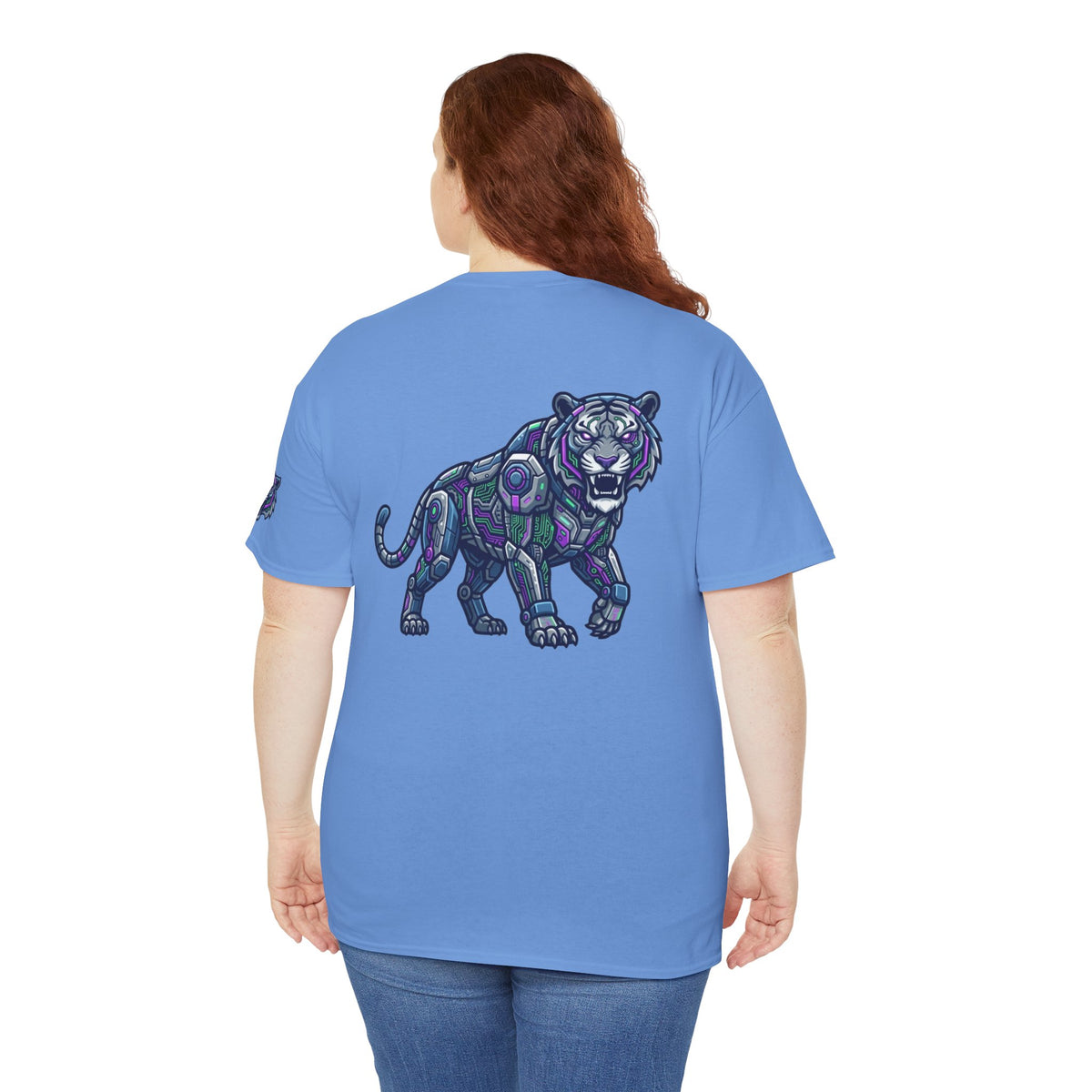 Color: Carolina Blue | Cyber Tiger Premium Graphic Tee