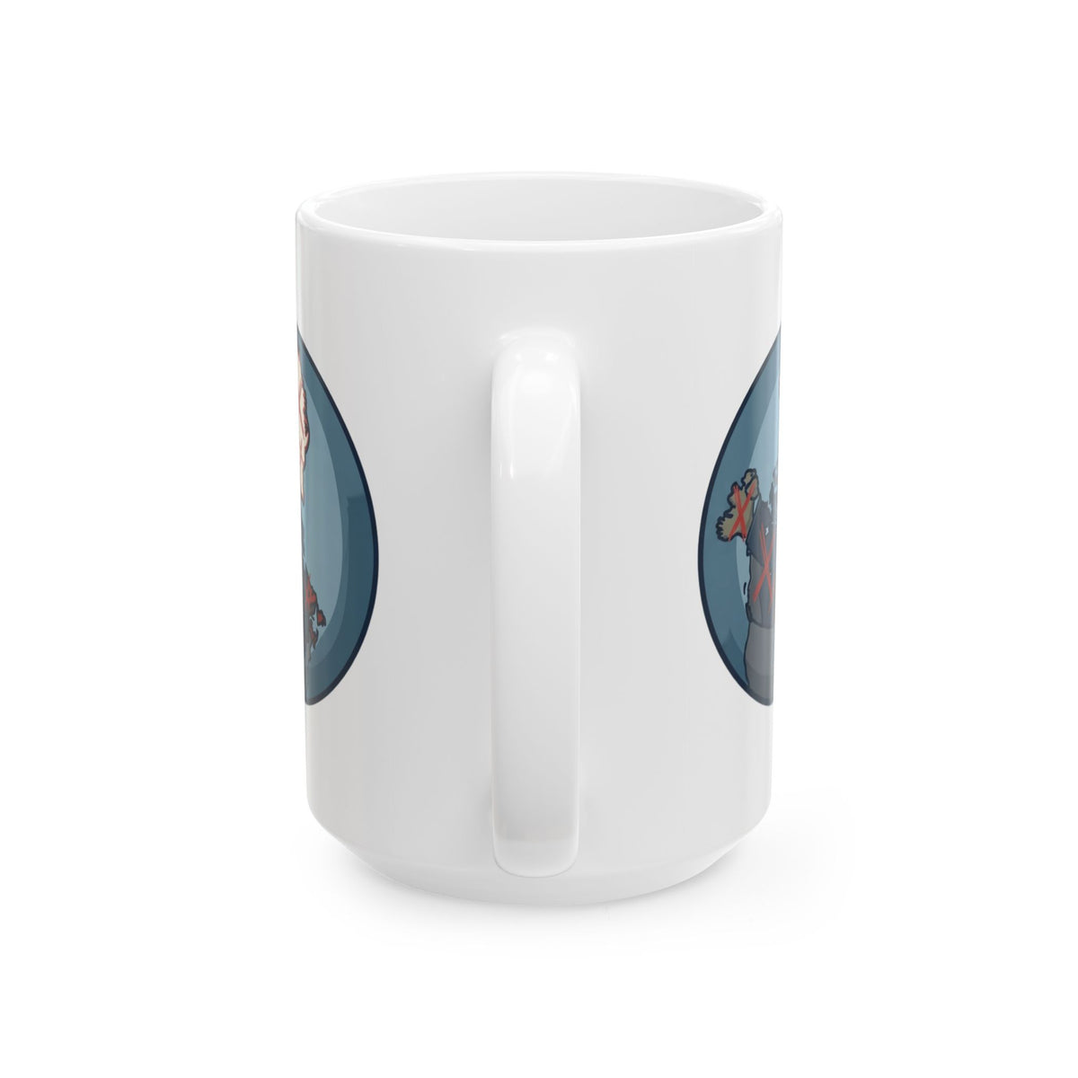 "Loose Talk About Countries That Aren't His" White Ceramic Mug — Graphic
