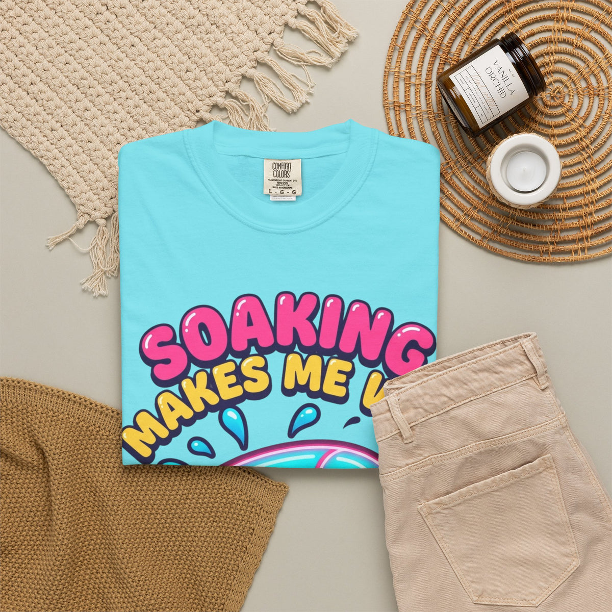 Soaking Makes Me Wet Unisex Garment-Dyed Tee