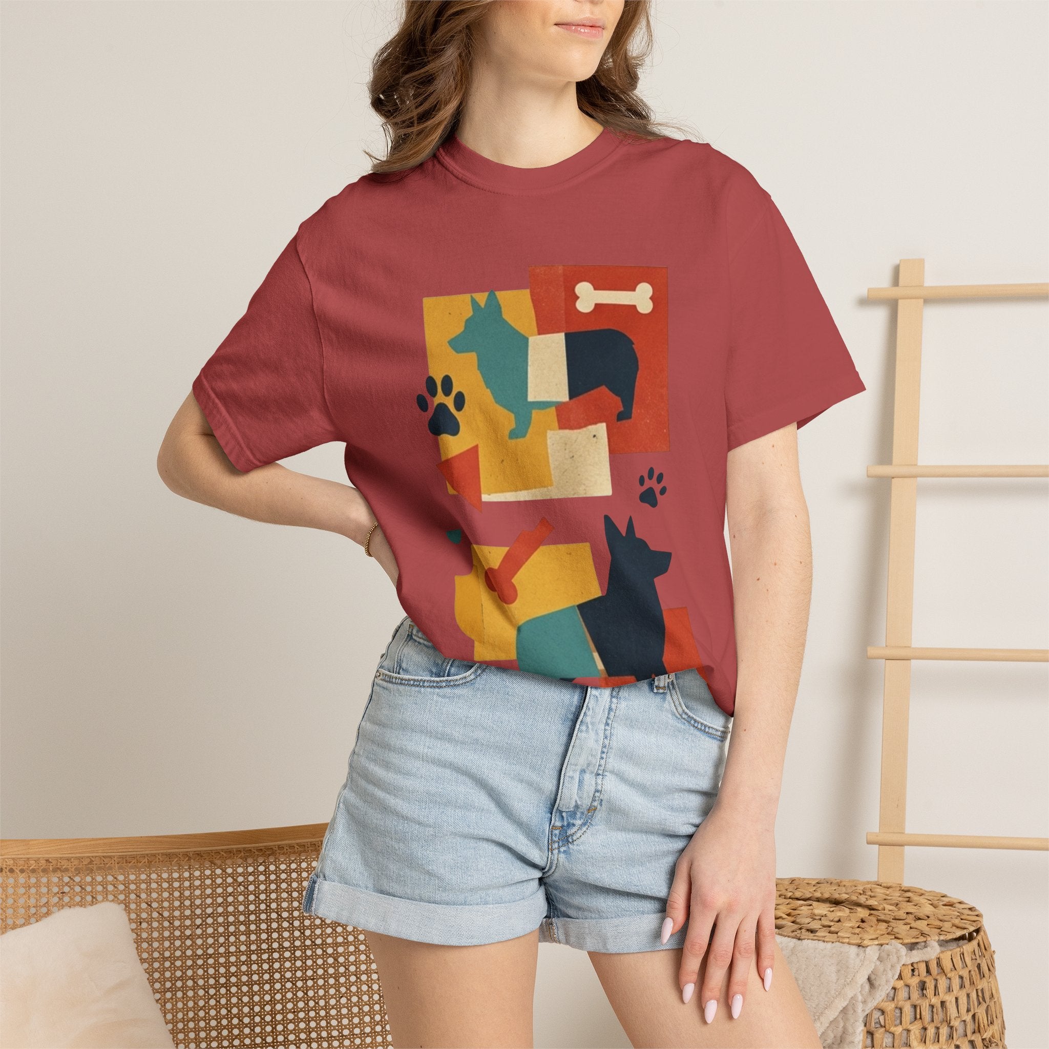 "Dogs and Bones" Unisex Garment-Dyed Tee