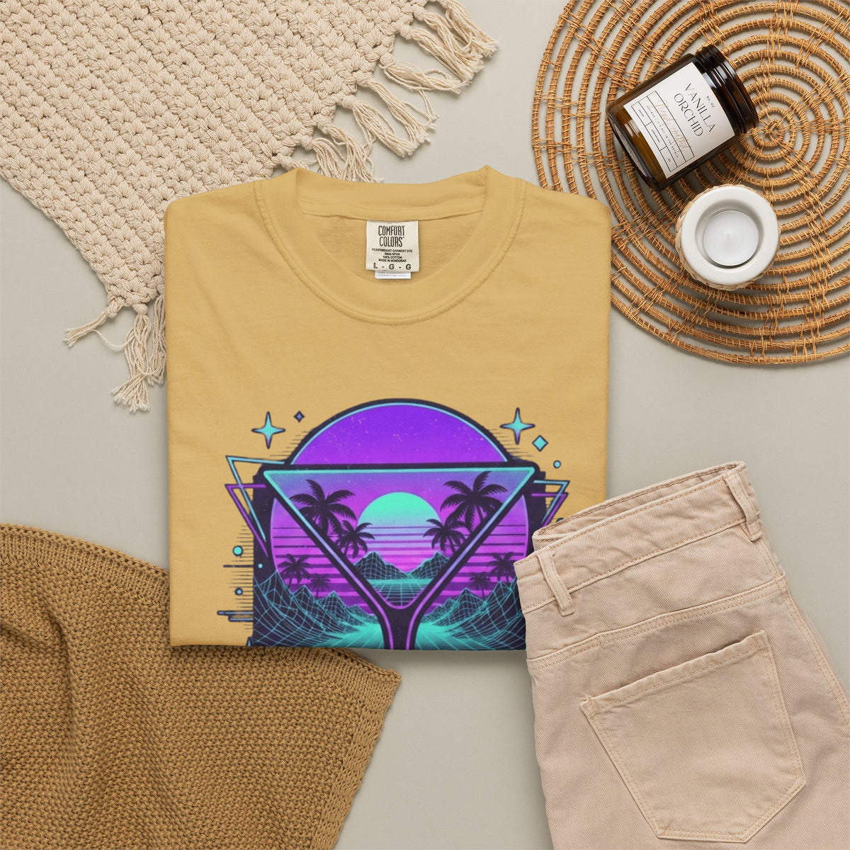 "Up All Night" Unisex Garment-Dyed Tee