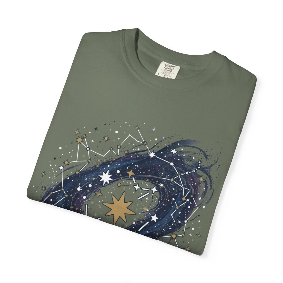 "Constellation Map (Dark Sky)" Unisex Garment-Dyed Tee