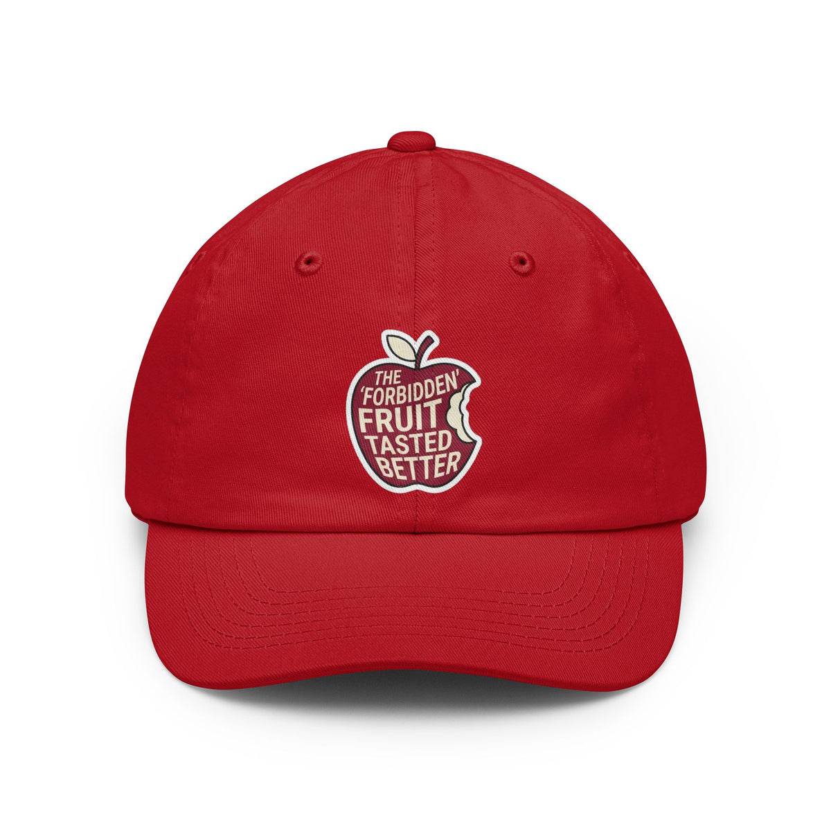 Color: Red | Good Book Series Forbidden Fruit Tasted Better Dad Hat