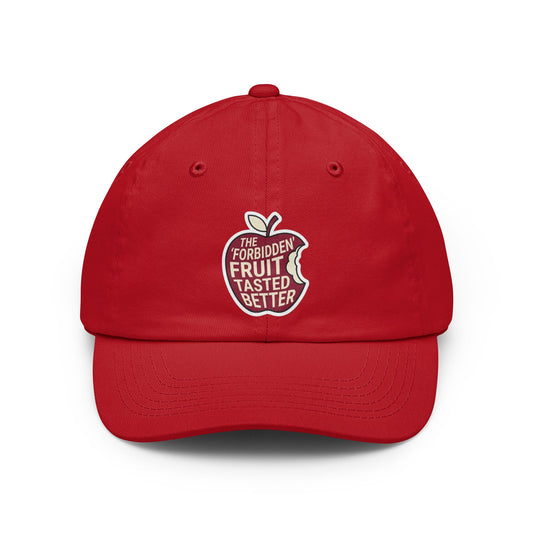 Color: Red | Good Book Series Forbidden Fruit Tasted Better Dad Hat