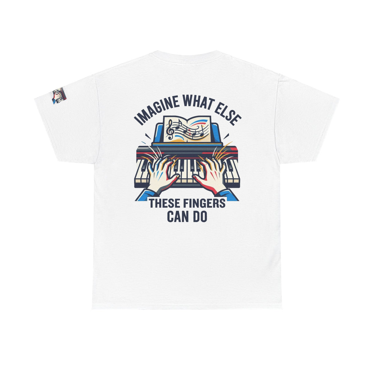 Color: White | Imagine What Else These Fingers Can Do Premium Graphic Tee