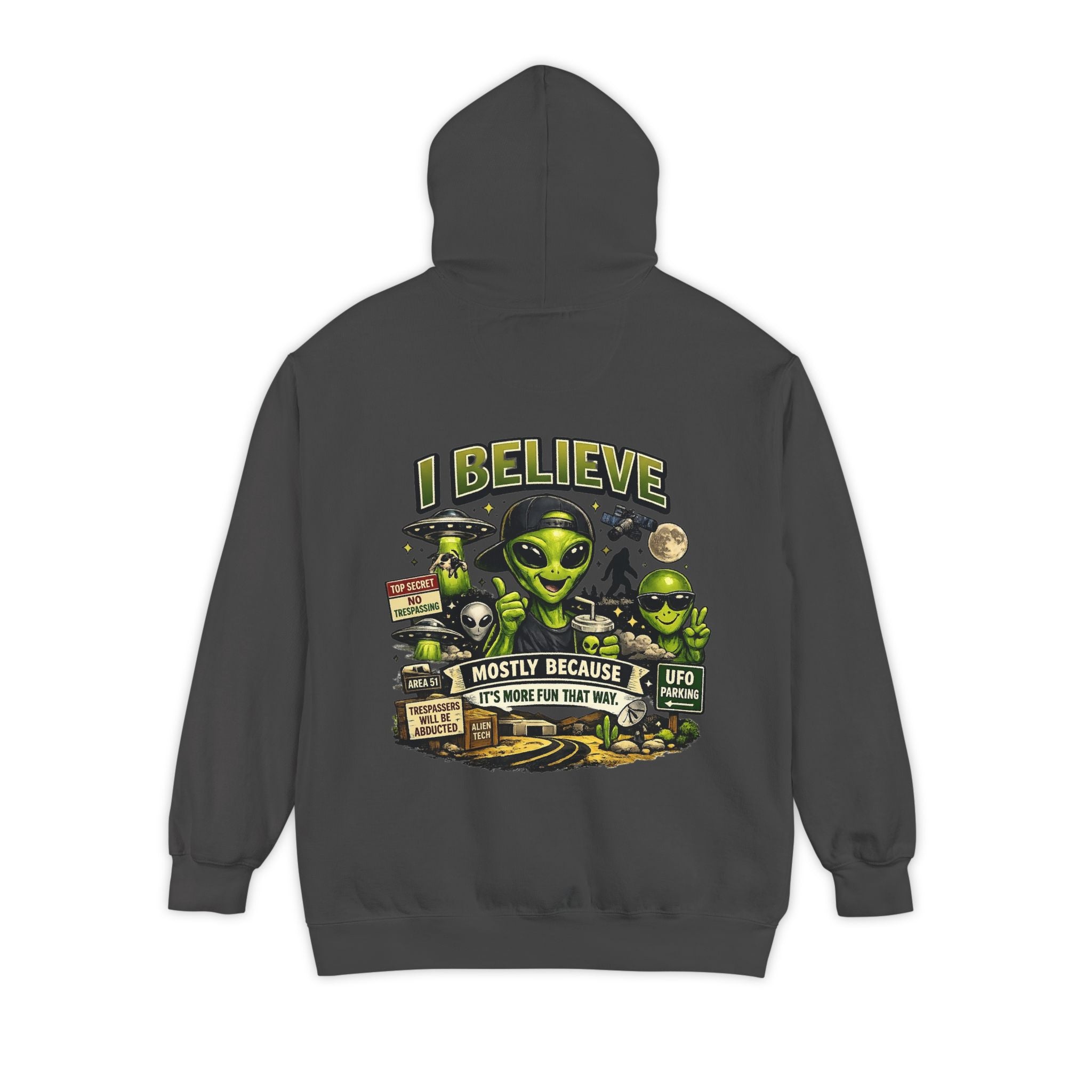 "I Believe" Garment-Dyed Hoodie