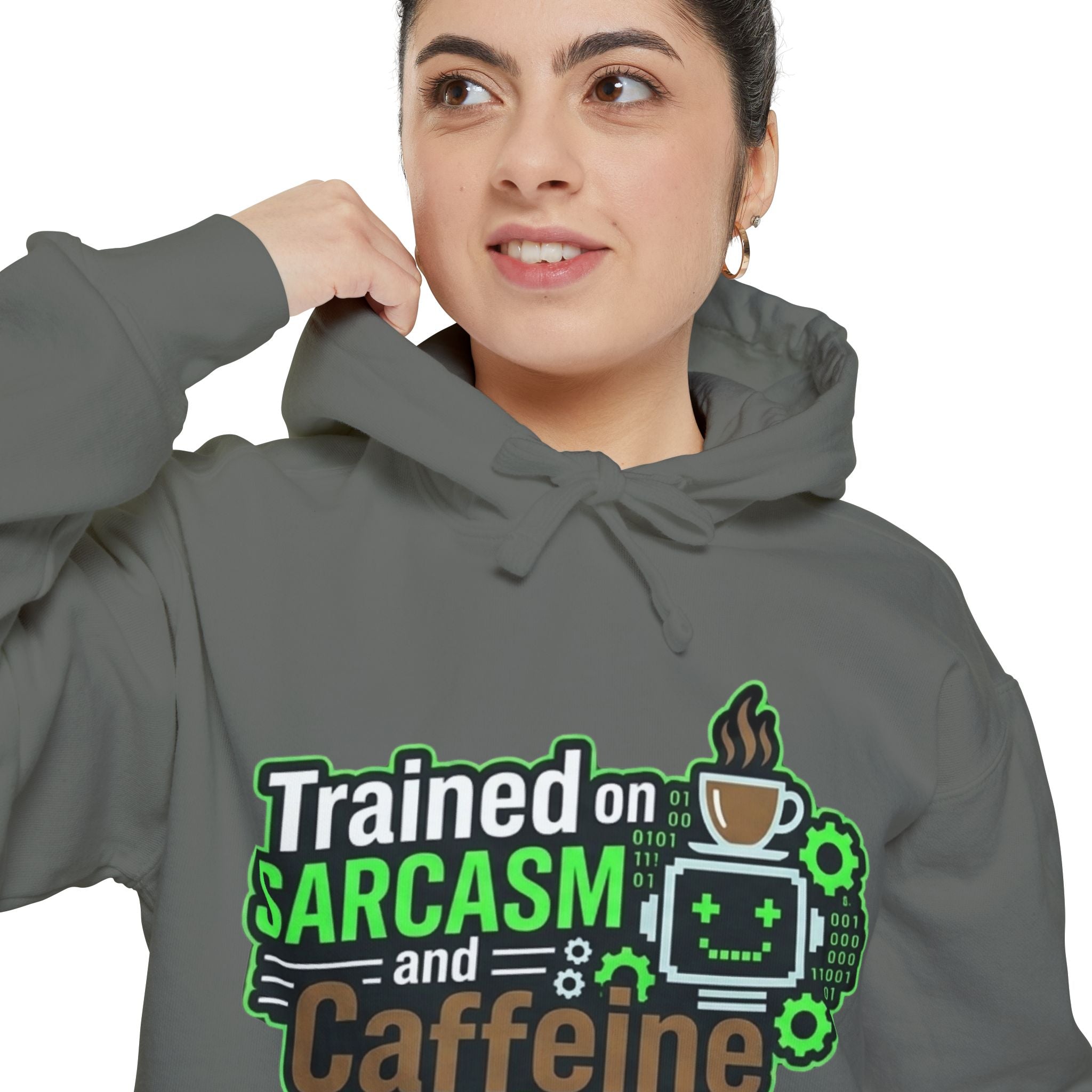 Sarcasm Training Graduate | Garment-Dyed Hoodie — AttitudeShirts