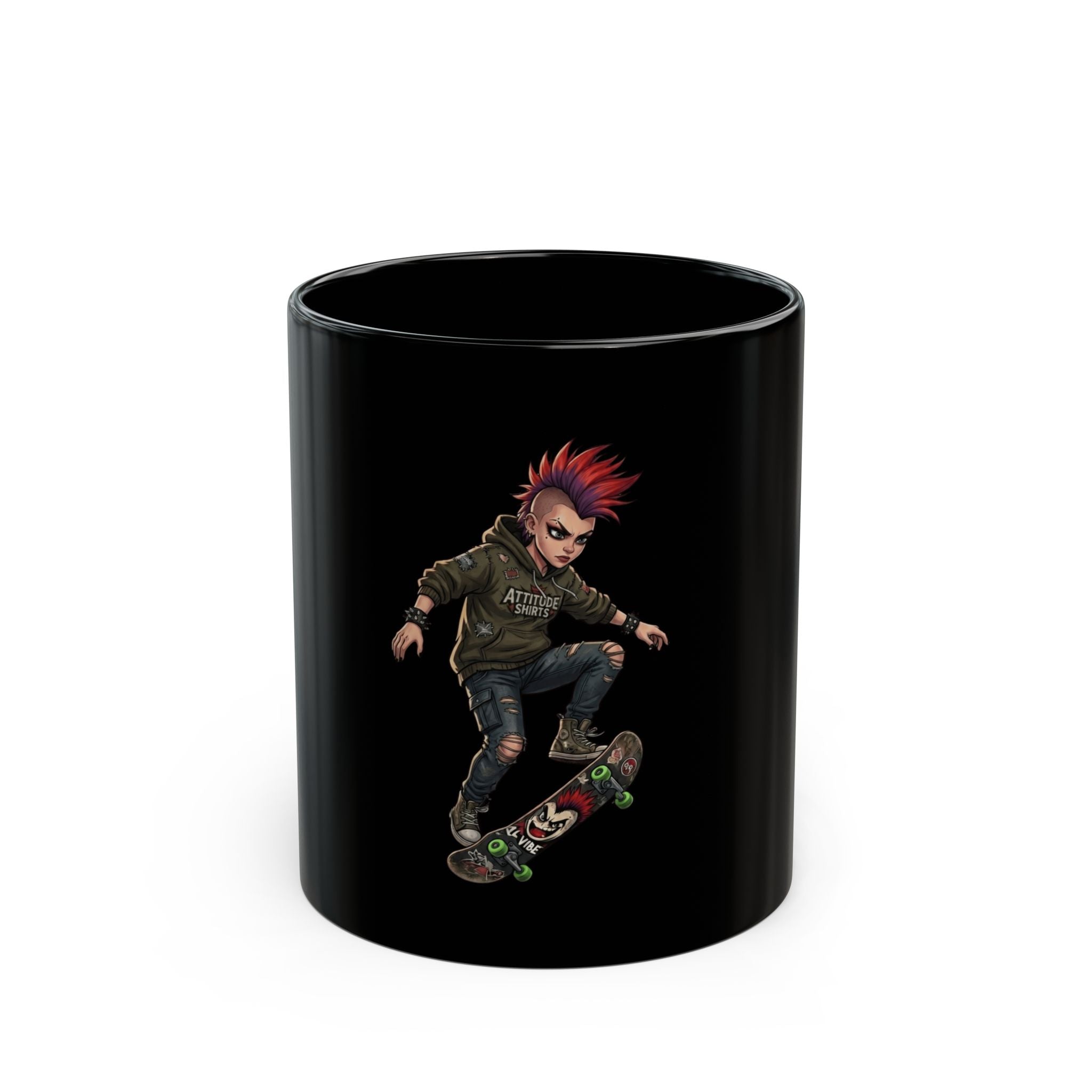 "Riot" Black Ceramic Mug