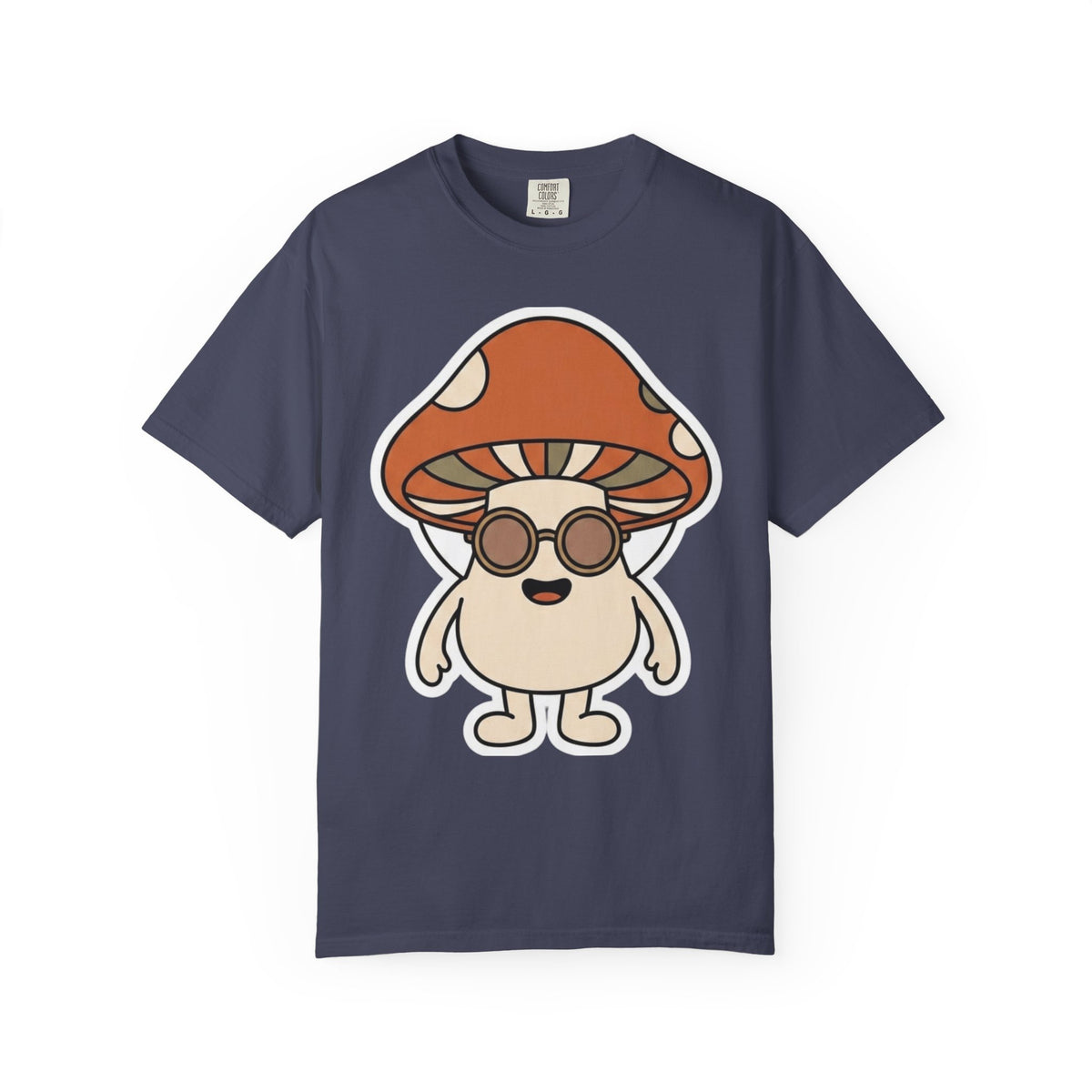 Color: Denim | Shroom Man Unisex Garment-Dyed Tee
