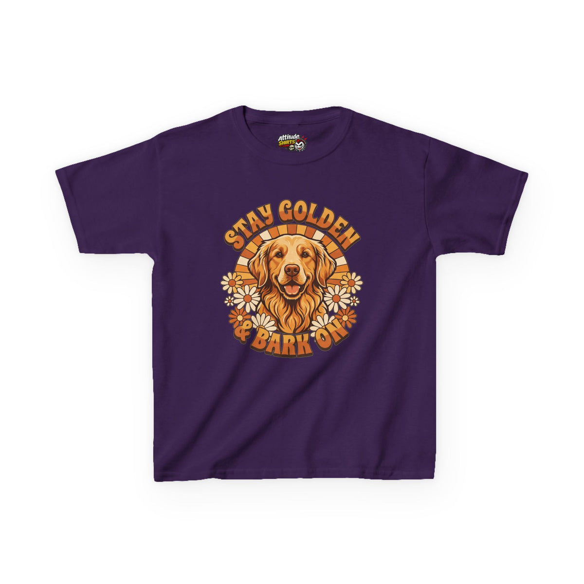 "Stay Golden & Bark On" Kids Tee