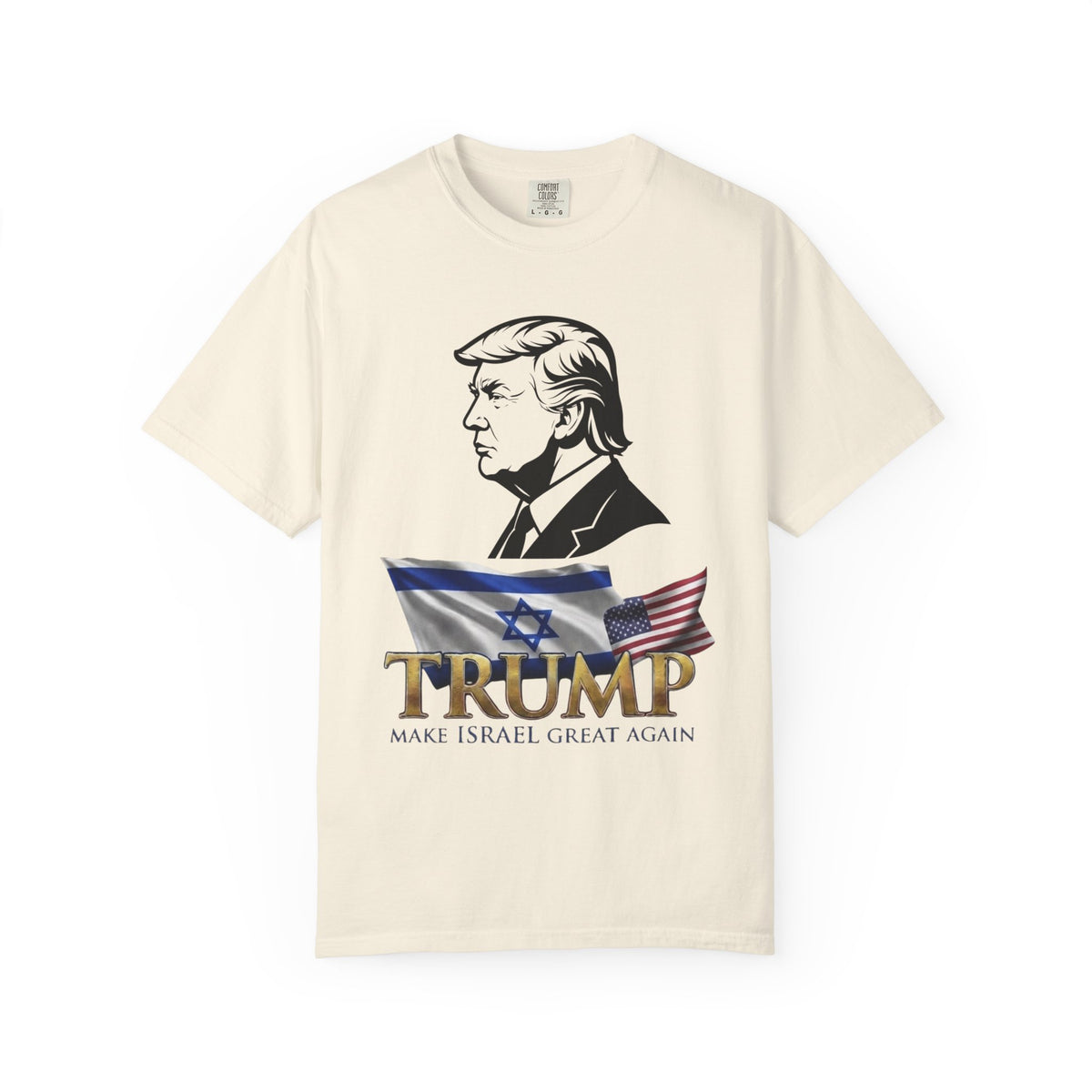 Color: Ivory | Make Israel Great Again Unisex Garment-Dyed Tee