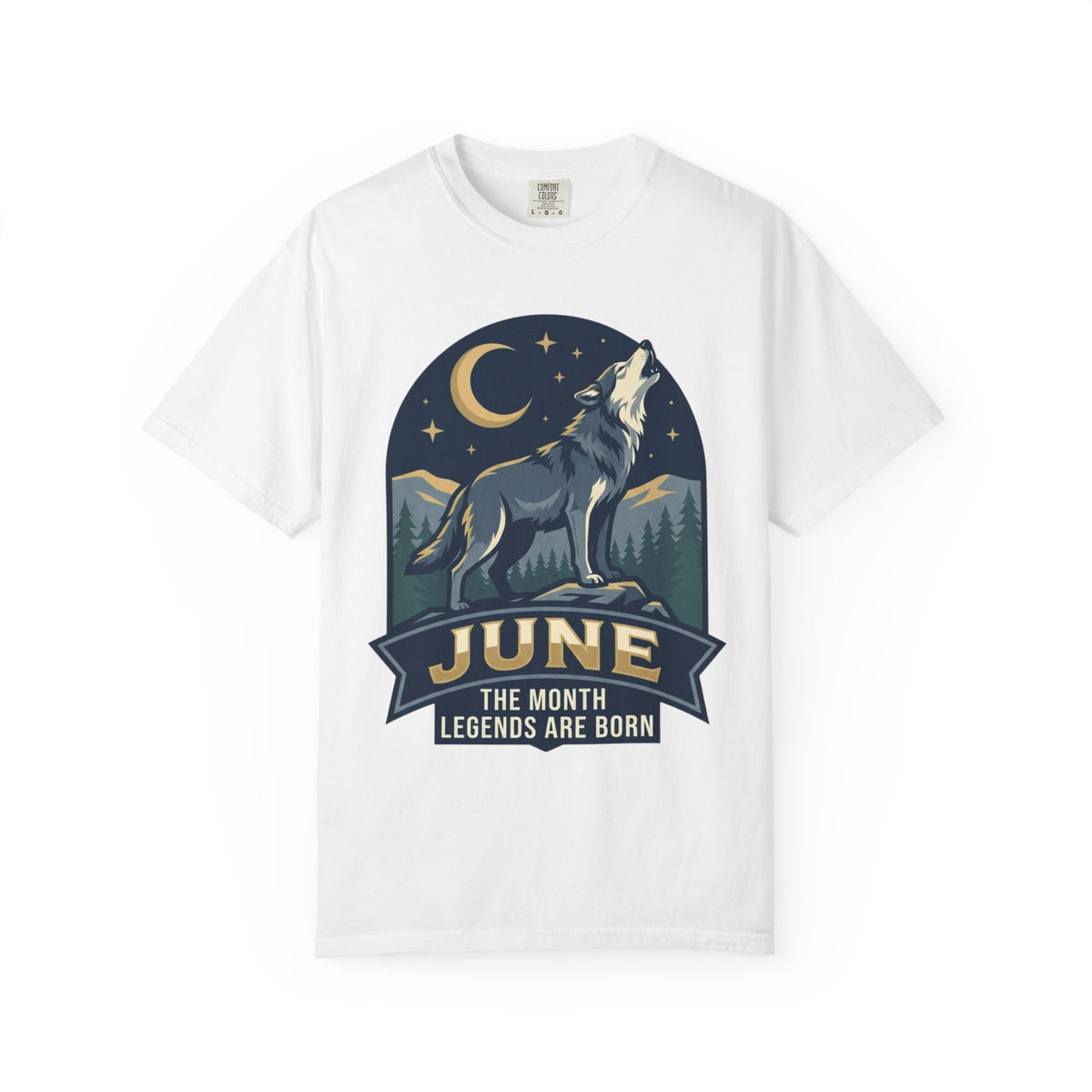 Color: White | June Legend Unisex Garment-Dyed Tee