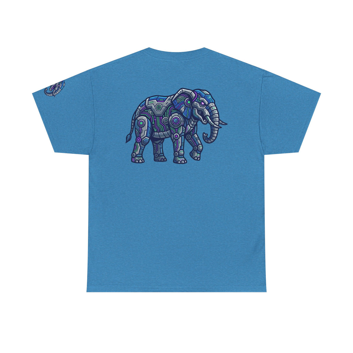 Color: Heather Sapphire | Cyber Elephant Premium Graphic Tee