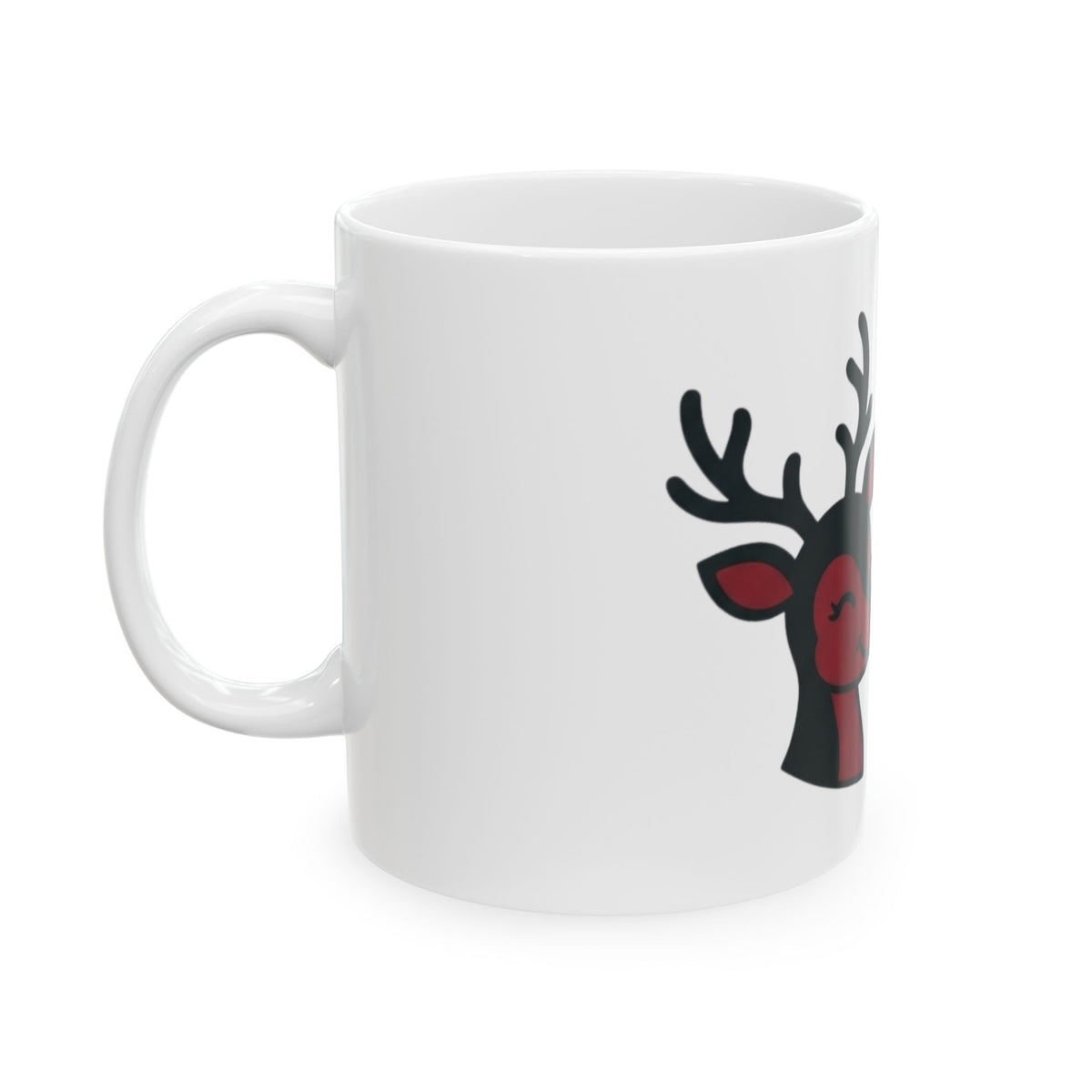 "Bad Decisions Under the Mistletoe" White Ceramic Mug — Graphic