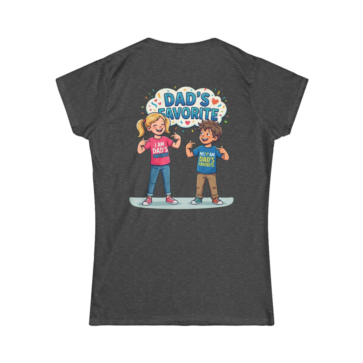 Color: Dark Heather | Dad's Favorite Women's Tee
