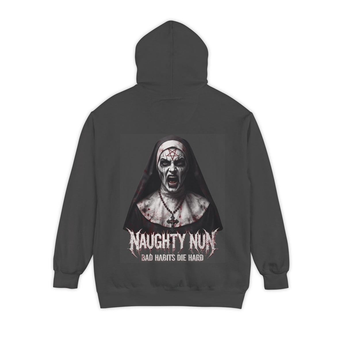 "Naughty Nun" Garment-Dyed Hoodie