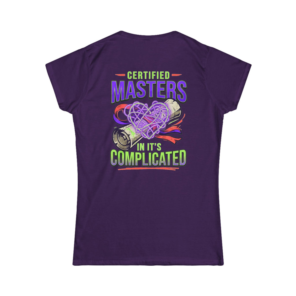 Color: Purple | Certified In It's Complicated Women's Tee