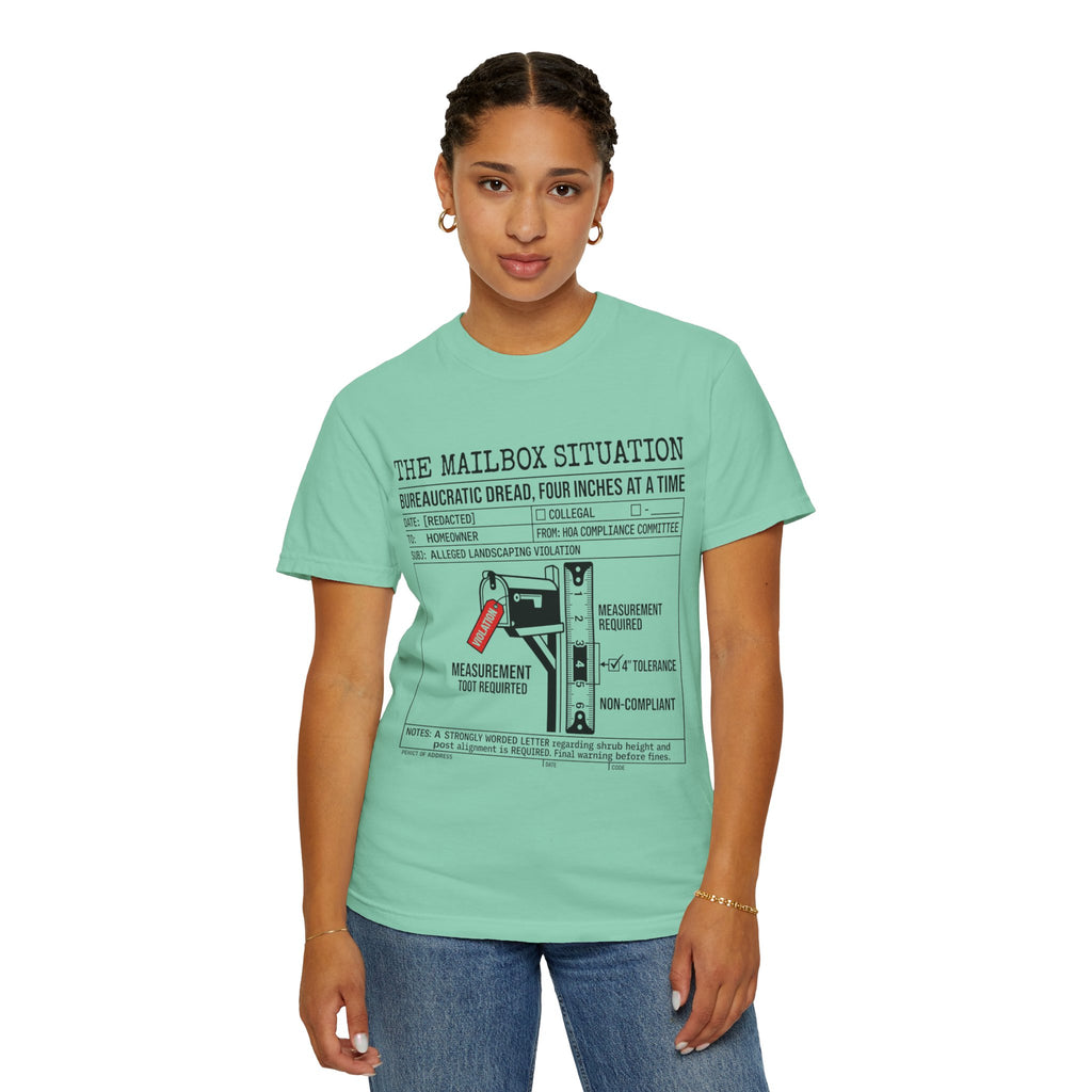 "Mailbox Situation" Unisex Garment-Dyed Tee