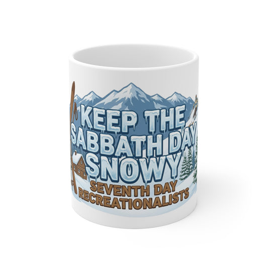 Ski Sabbath: My Church Has Powder | 11oz Mug
