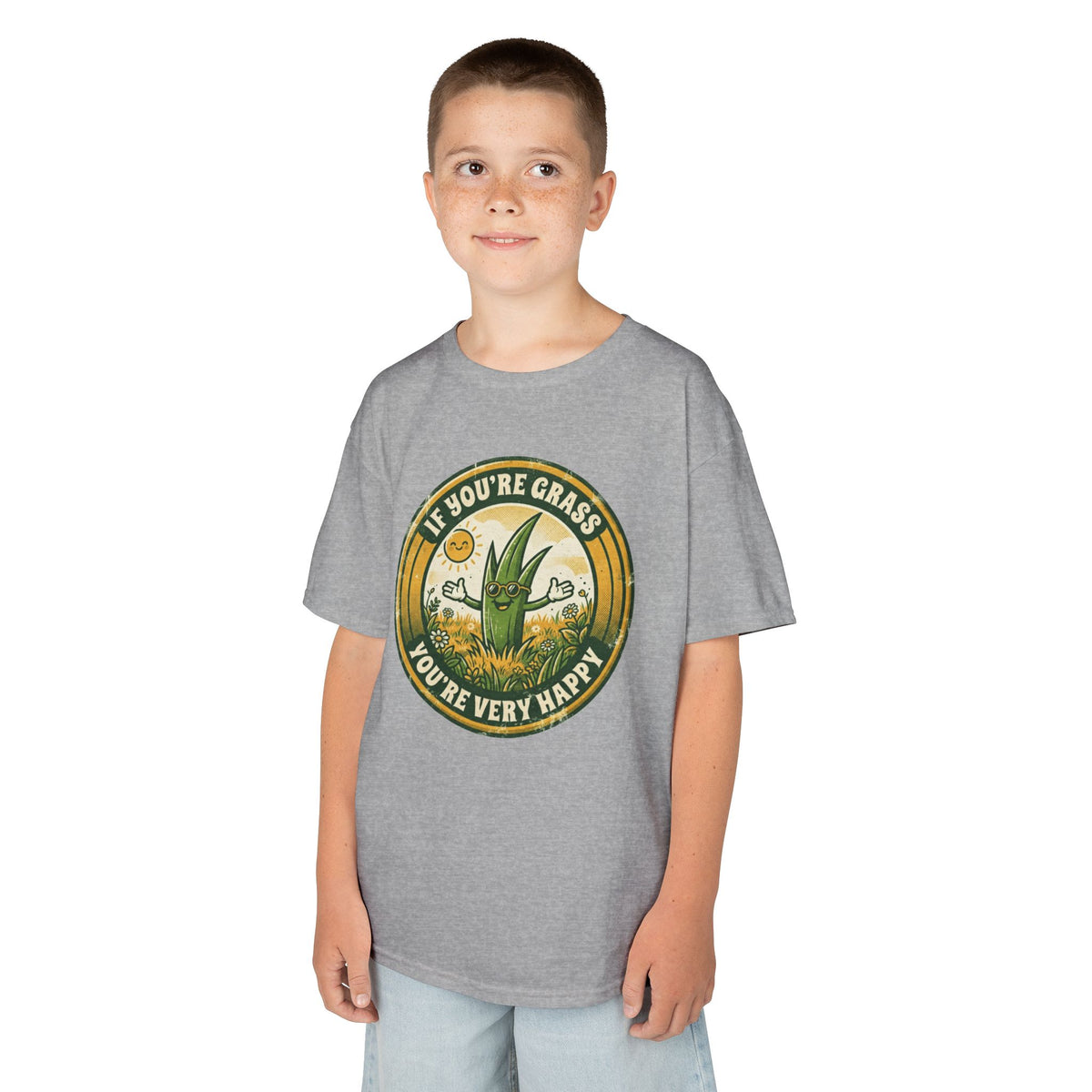"If You're Grass You're Very Happy" Kids Tee