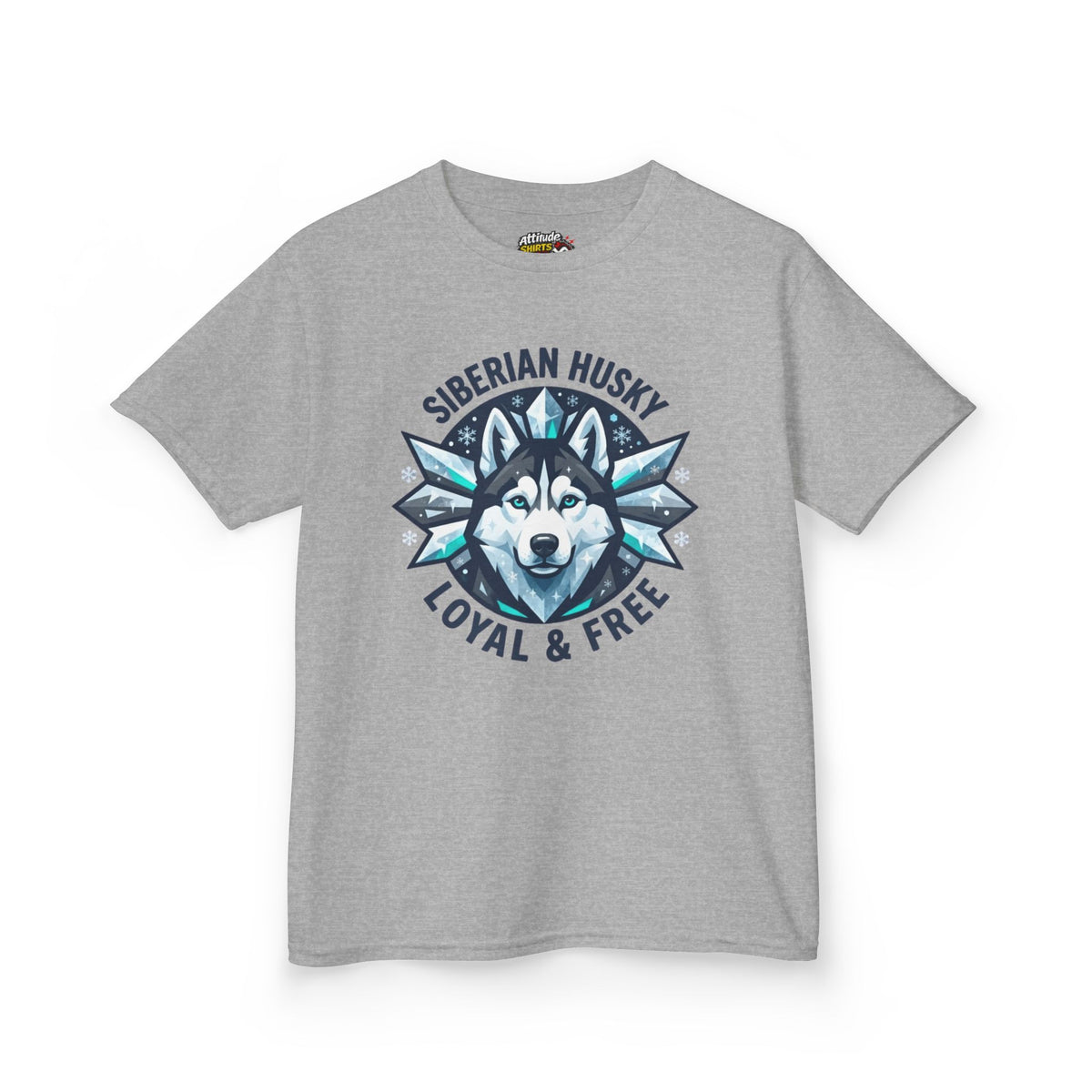 "Siberian Husky Loyal & Free" Kids Tee