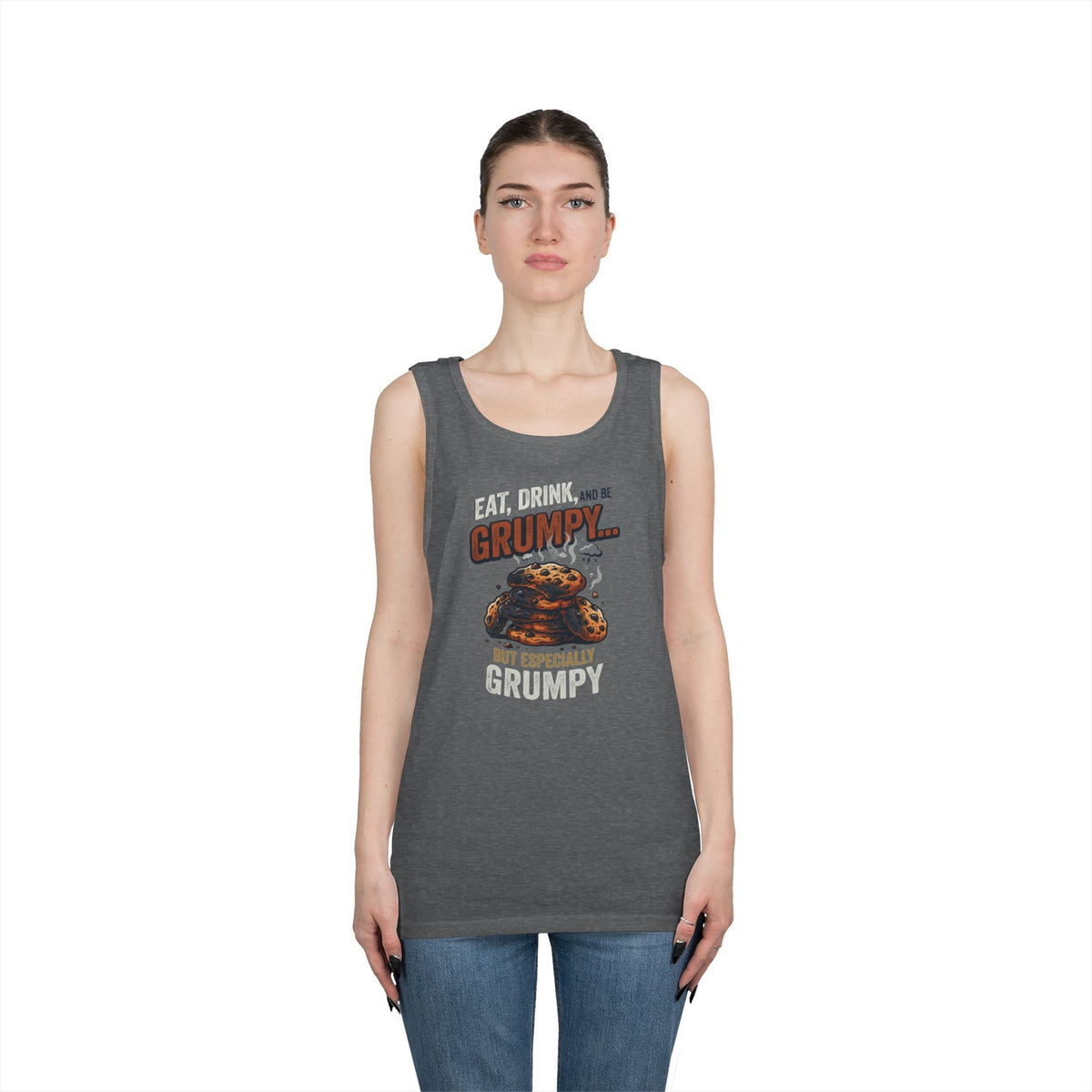 "Eat Drink And Be Grumpy" Tank Top