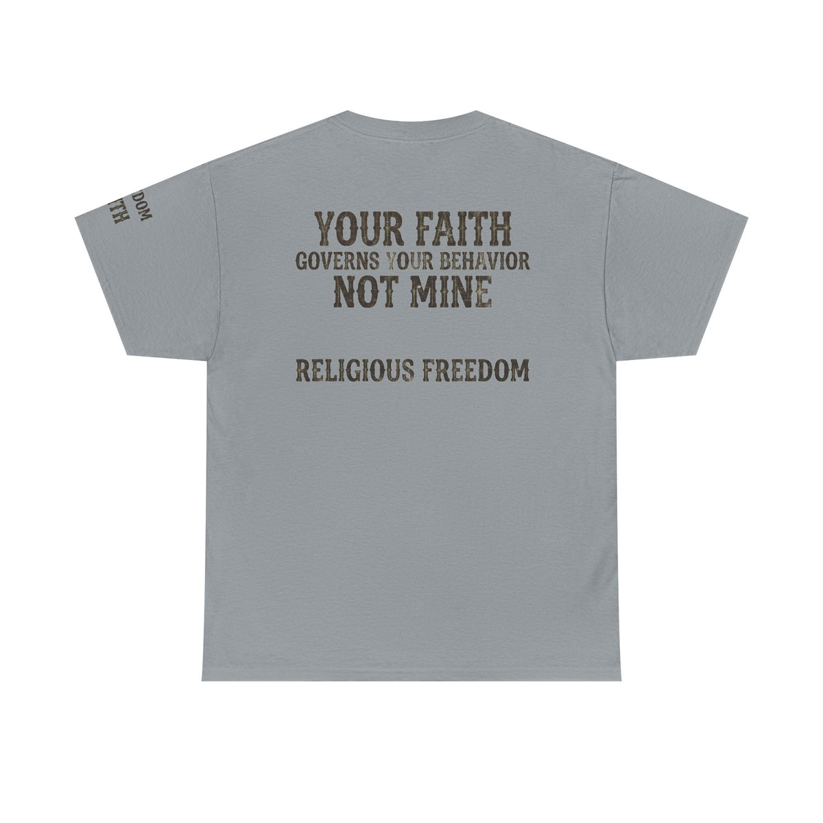 Color: Gravel | Religious Freedom Premium Graphic Tee