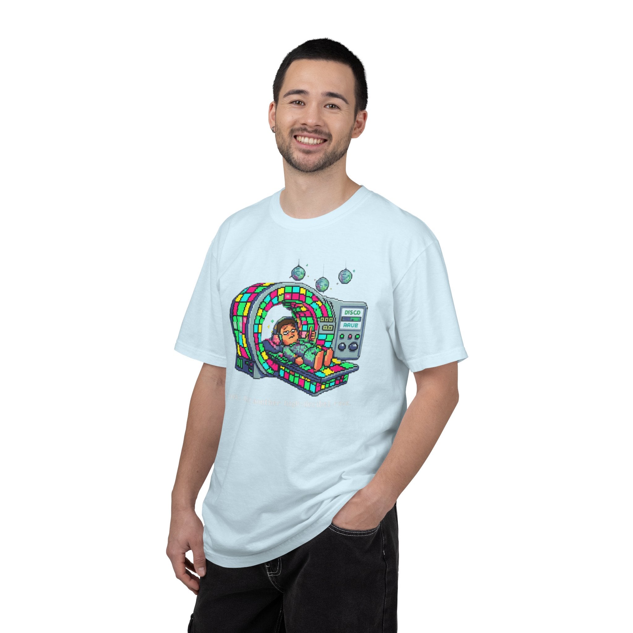 "MRI High Decibel Rave" Unisex Garment-Dyed T-shirt