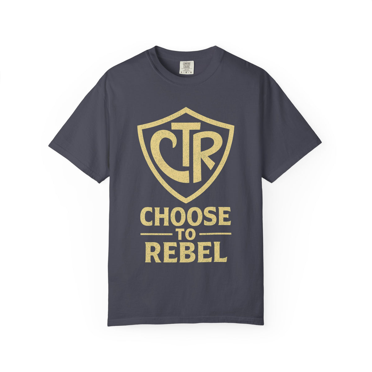 Color: Navy | CTR: Choose to Rebel Unisex Garment-Dyed T-shirt