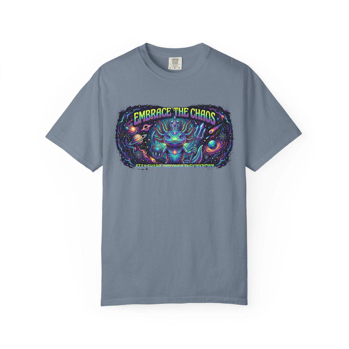 Color: Blue Jean | Embrace the Chaos Unisex Garment-Dyed Tee