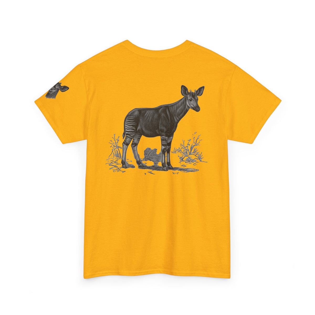 "Pencil Sketch Art Okapi" Premium Graphic Tee