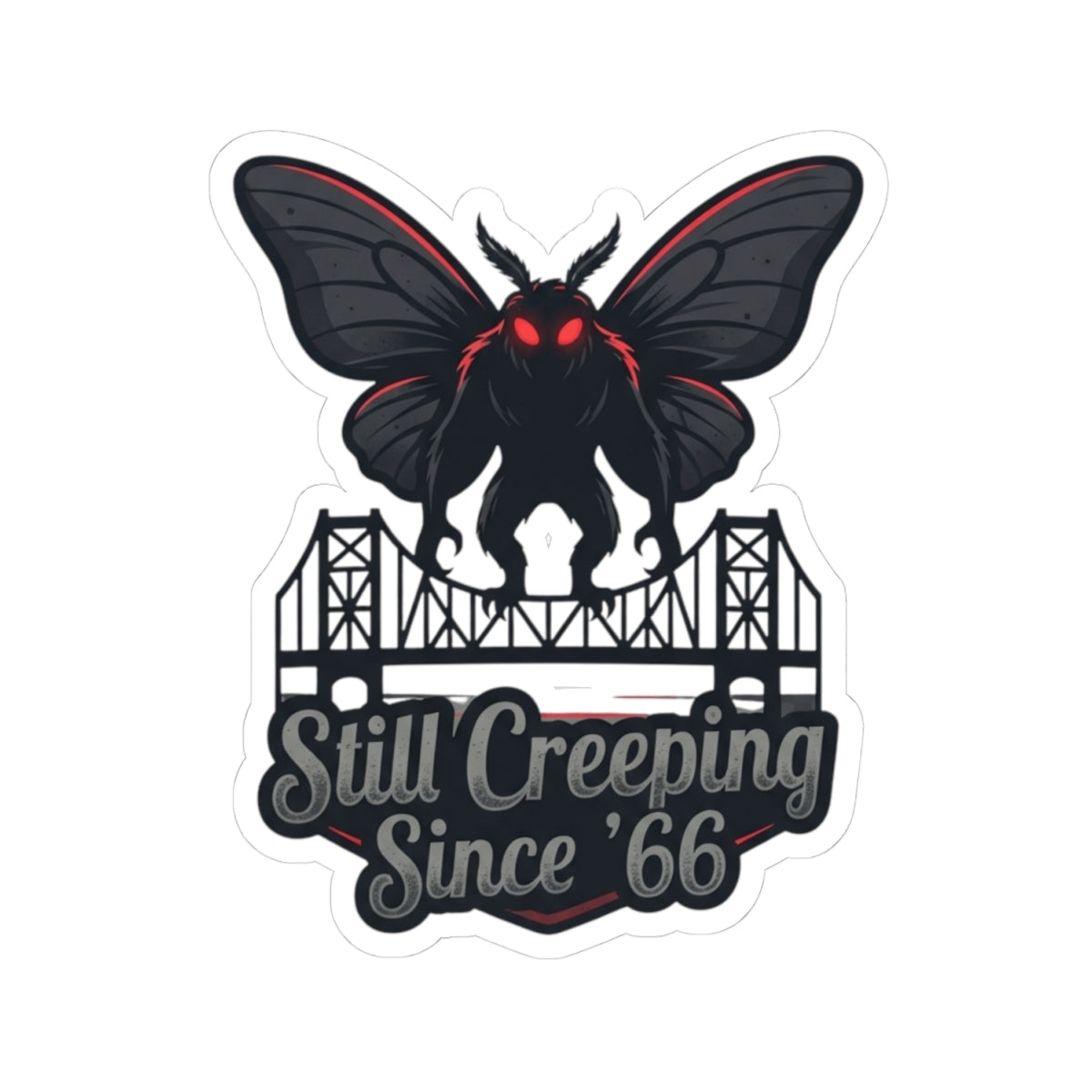 "Mothman (West Virginia, USA)" Sticker — Main