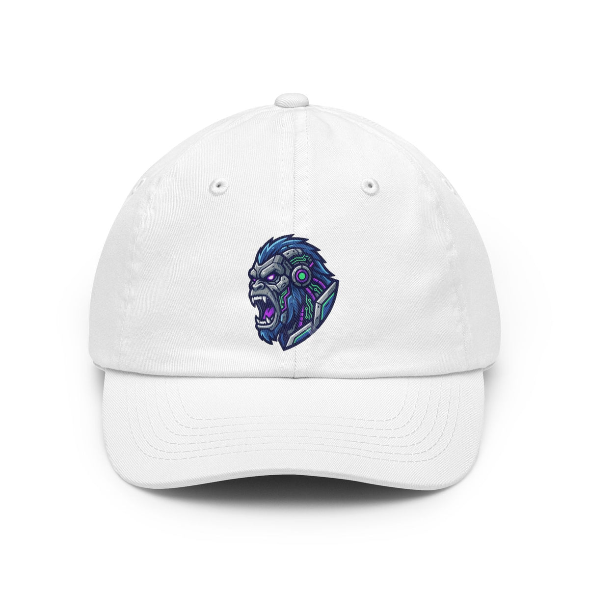 Color: White | Cyber Gorilla Dad Hat
