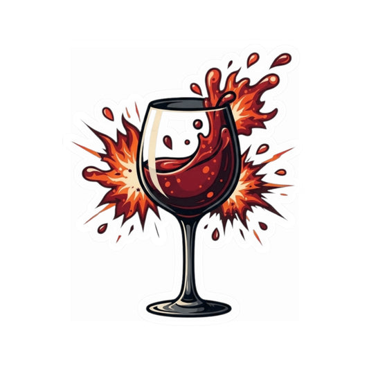 "Silent Night - Violent Wine Night" Sticker