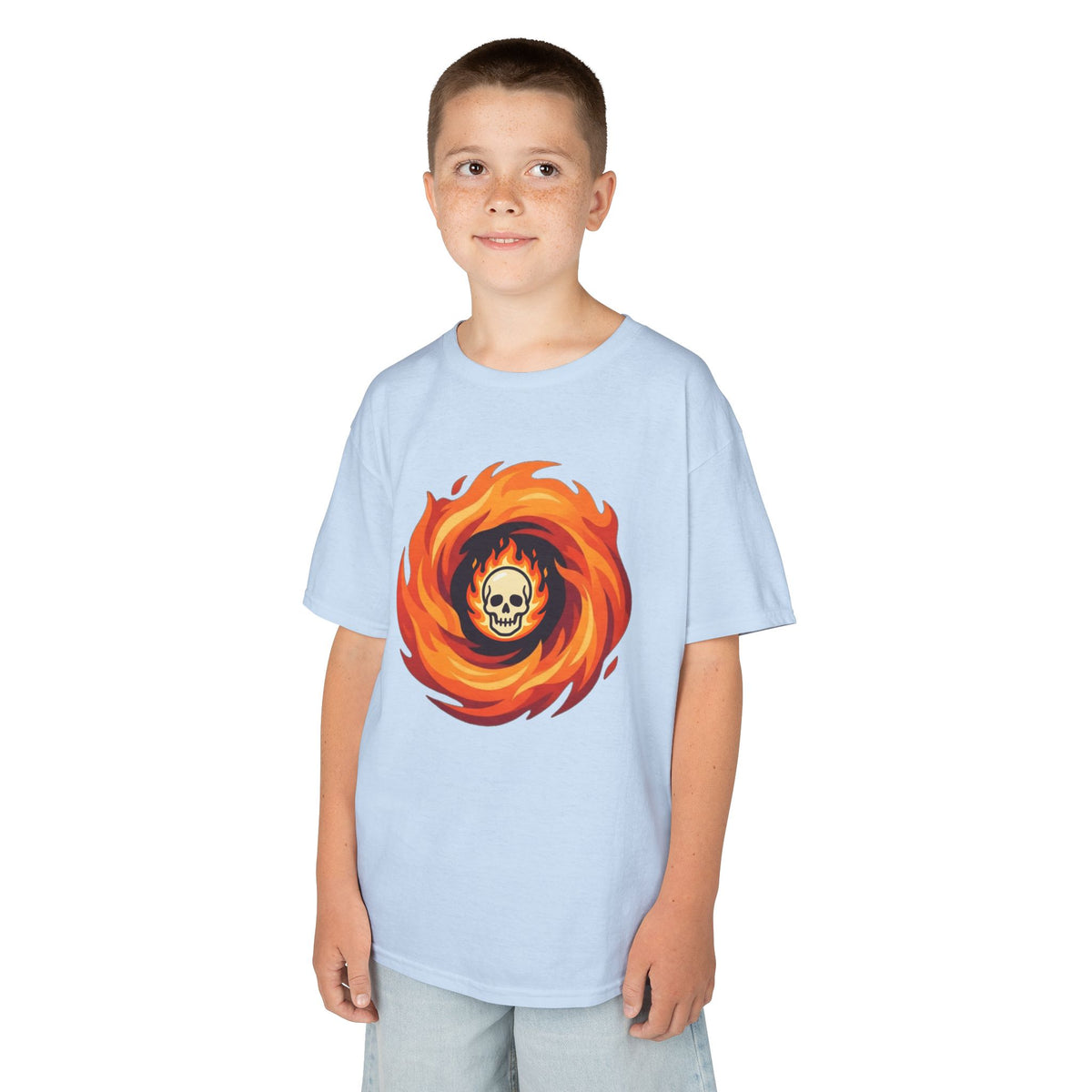 Color: Light Blue | Hellfire Kids Tee