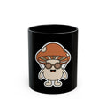 "Shroom Man" Black Ceramic Mug