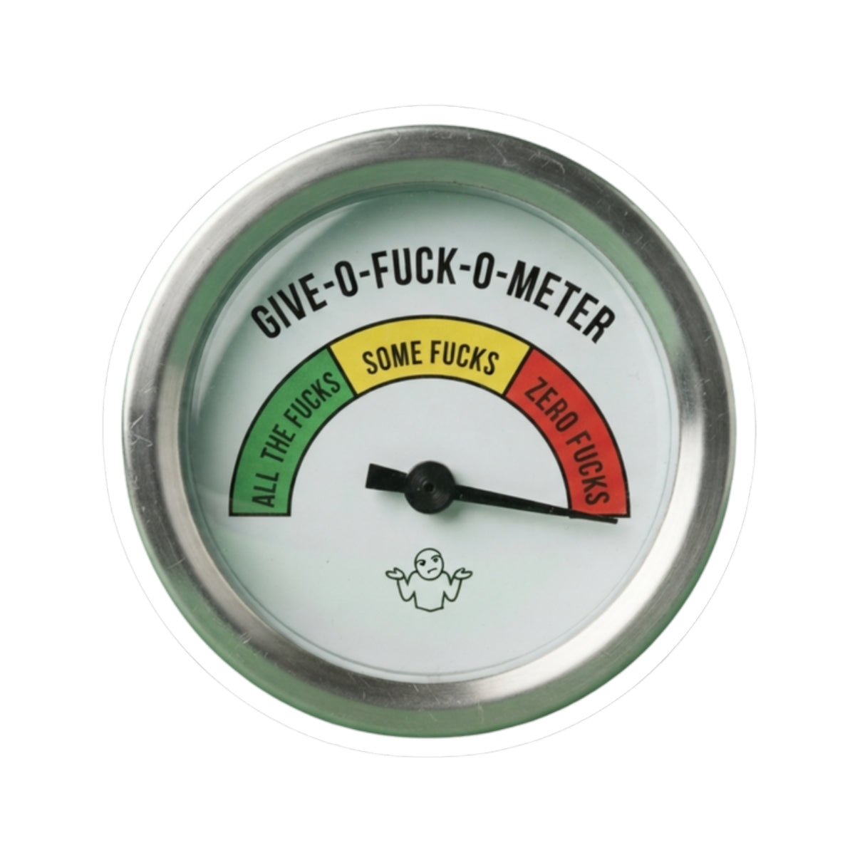 "Fuck-O-Meter" Sticker