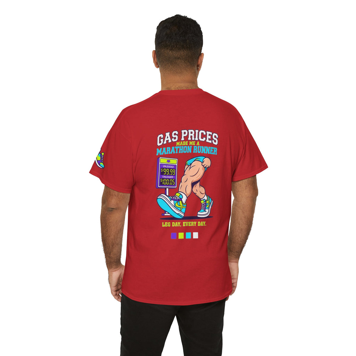 Color: Red | Gas Prices Made Me a Marathon Runner Premium Graphic Tee
