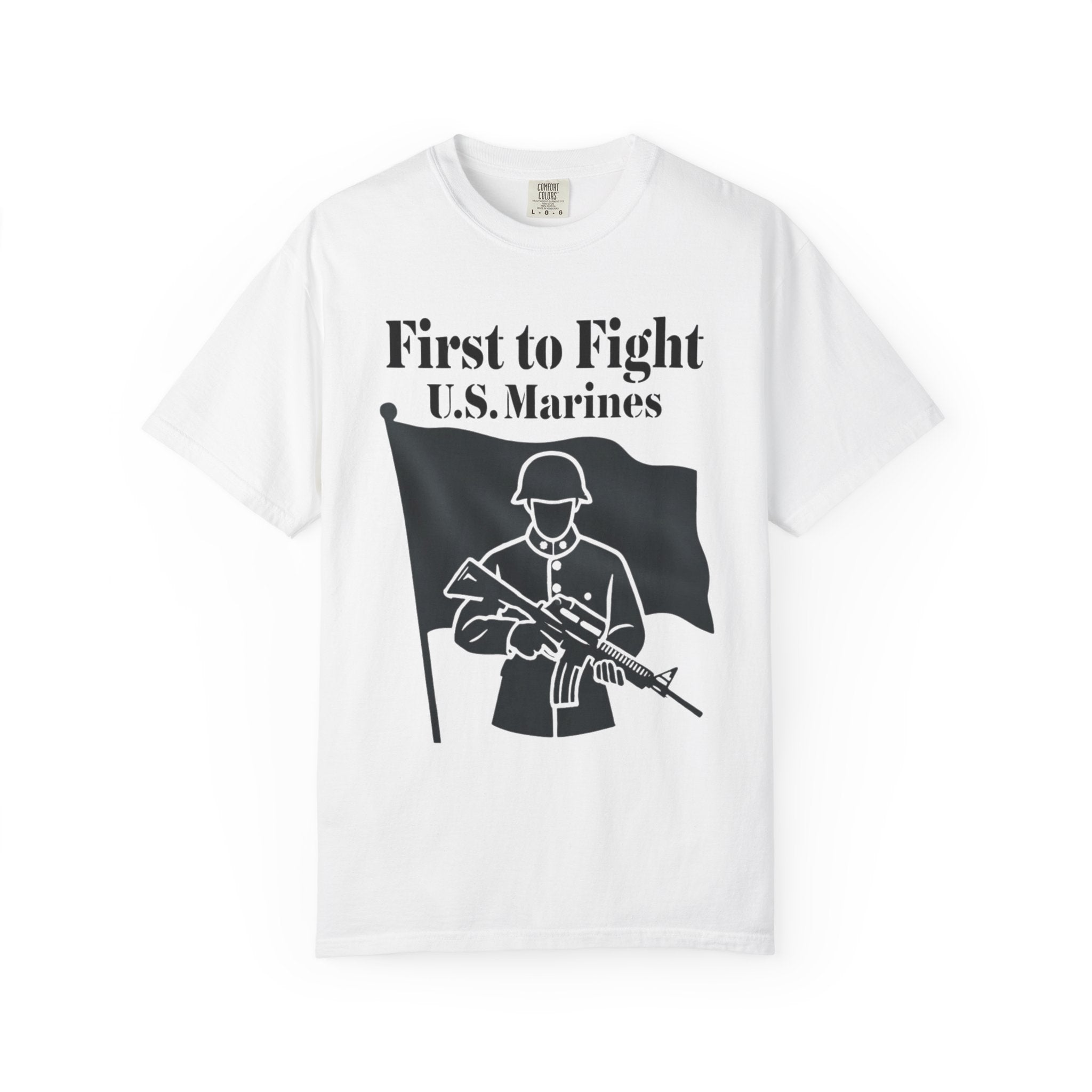 "First to Fight" Unisex Garment-Dyed T-shirt