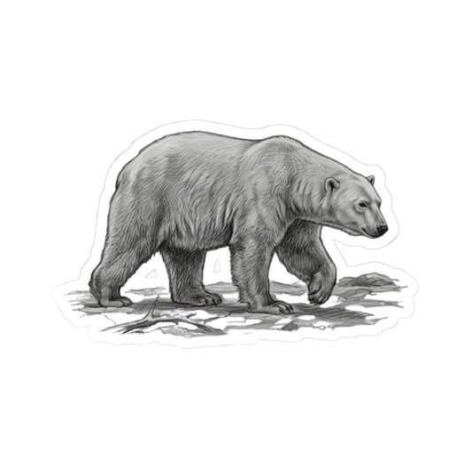 "Pencil Sketch Art Polar Bear" Sticker — Main