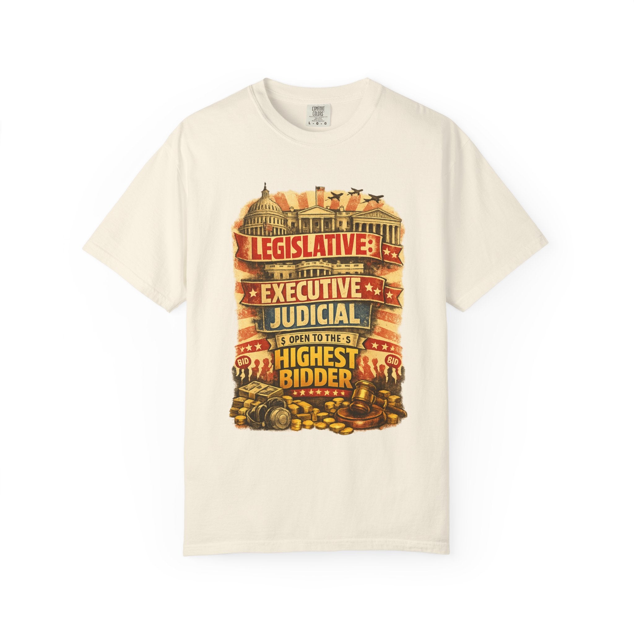"Highest Bidder" Unisex Garment-Dyed T-shirt