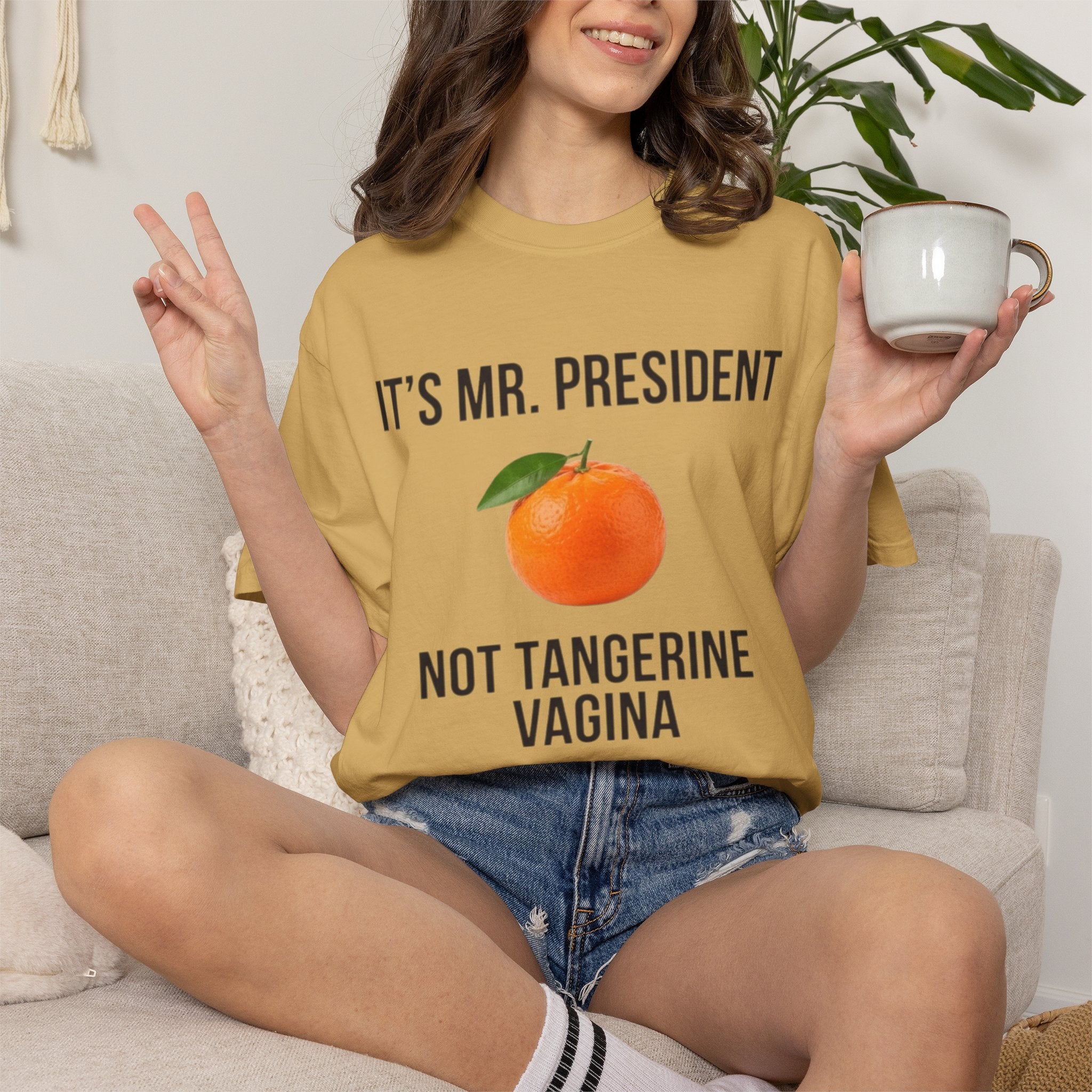 "Tangerine Vagina" Unisex Garment-Dyed Tee