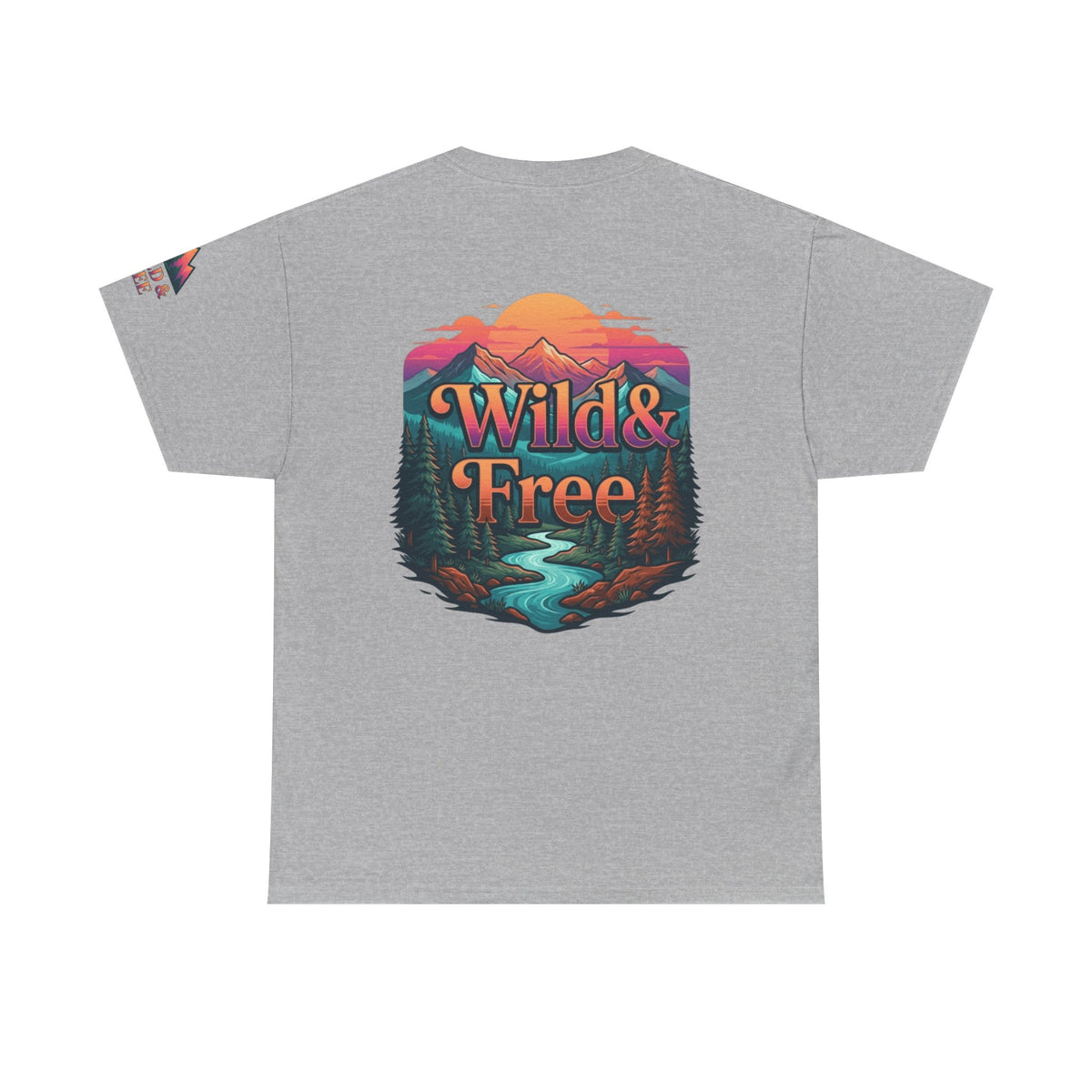 Color: Sport Grey | Wild & Free Premium Graphic Tee
