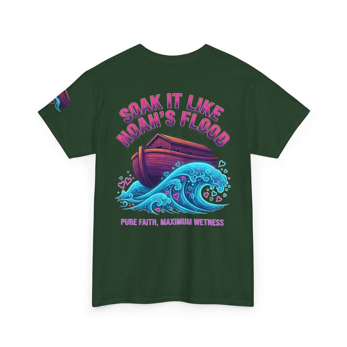 "Good Book Series Soak it Like Noah's Flood" Premium Graphic Tee